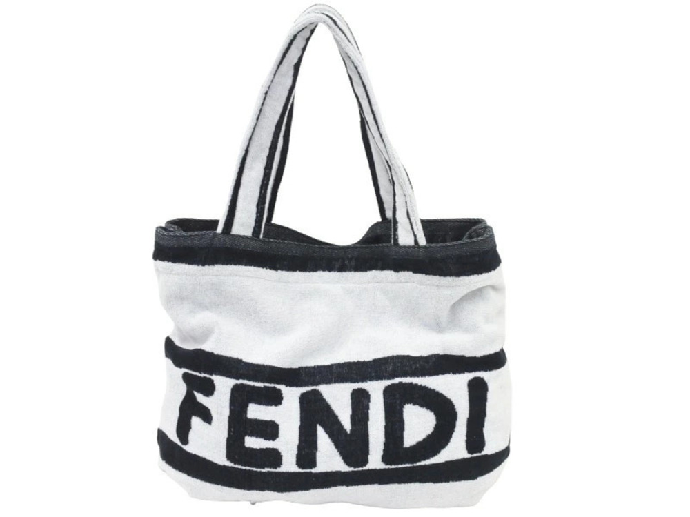 Fendi Convertible Towel Tote Bag Blanket White